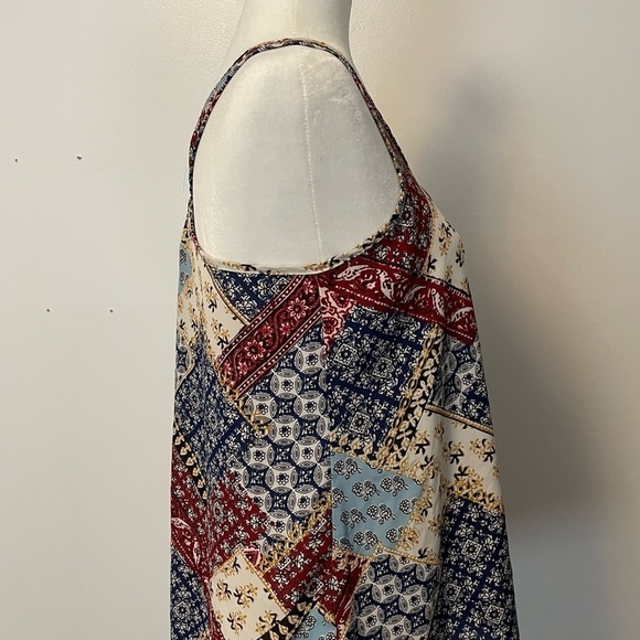 Pink Rose Tank Top Patchwork Design Size Small - Picture 3 of 13